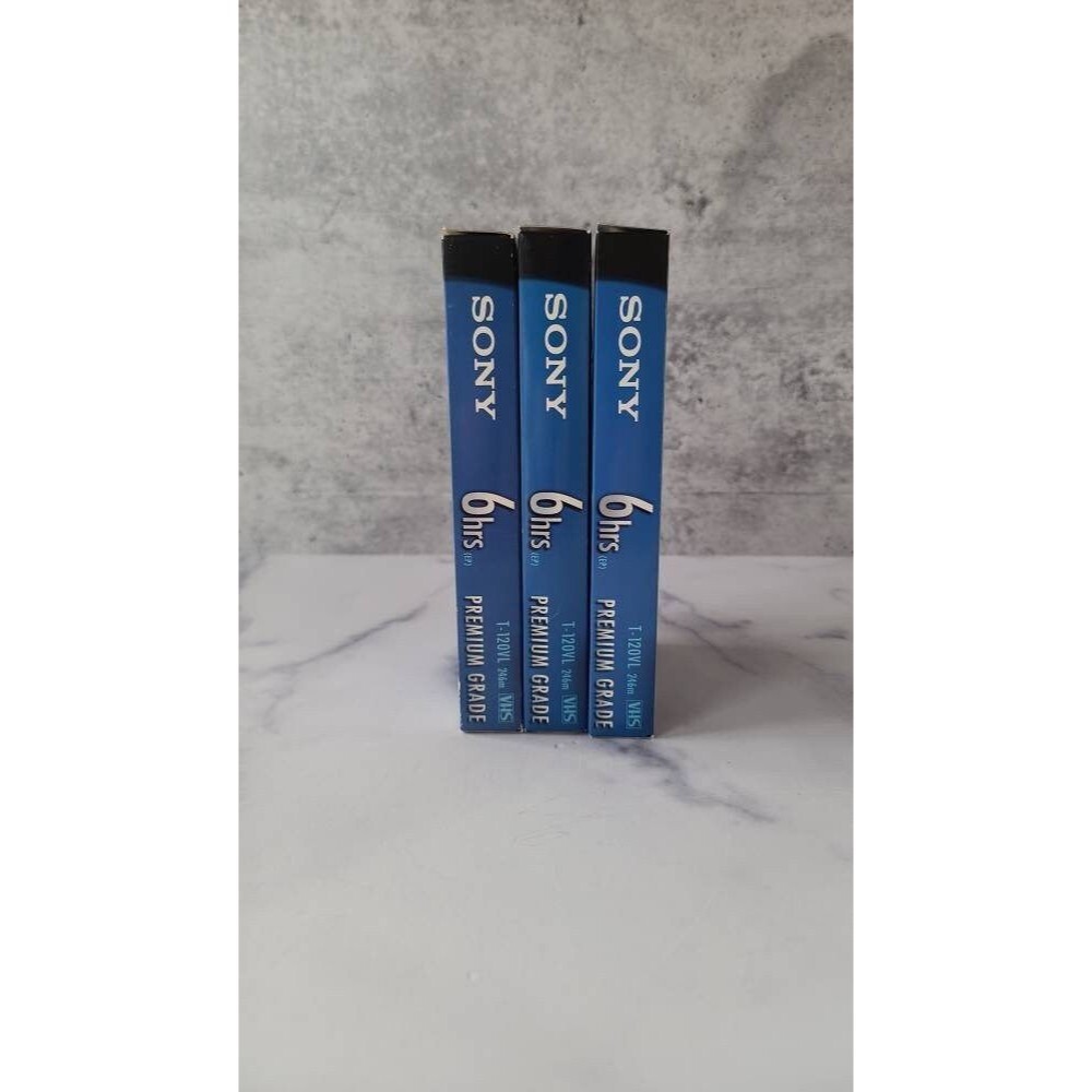 Set of 3 Sony VHS Tapes
